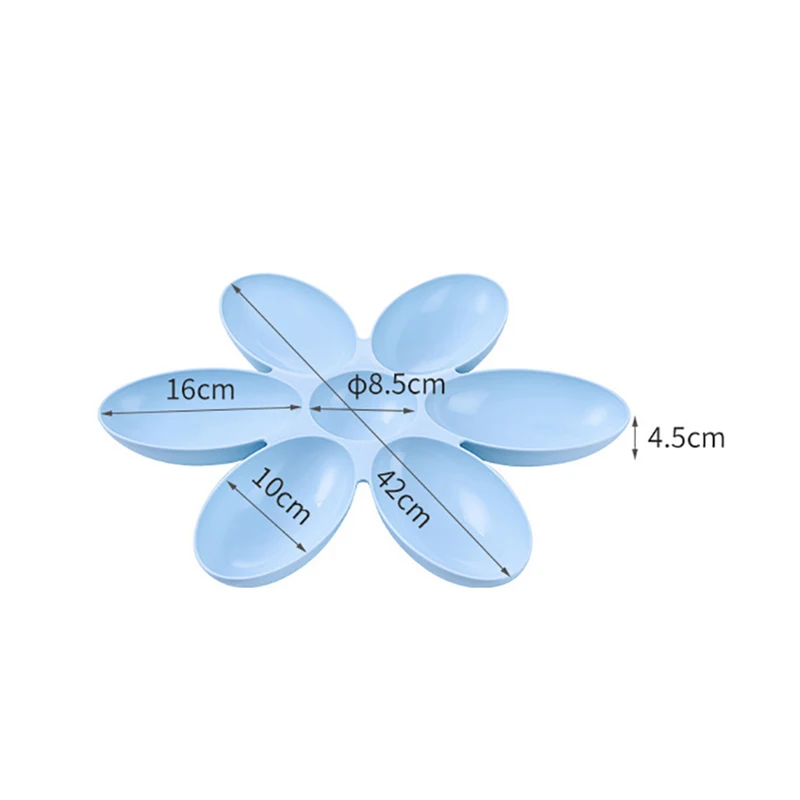 

6 In 1 Dog Bowl Puppy Slow Feeder Dog Bowl Cat Water Bottle Flower Shape Cat Water Feeding Bowl Healthy Diet Dish Pet Supplies