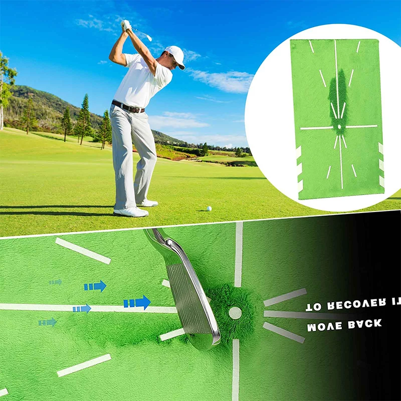 

Golf Swing Mat Hitting Batting Direction Mark Trace Golf Swing Training Pad New