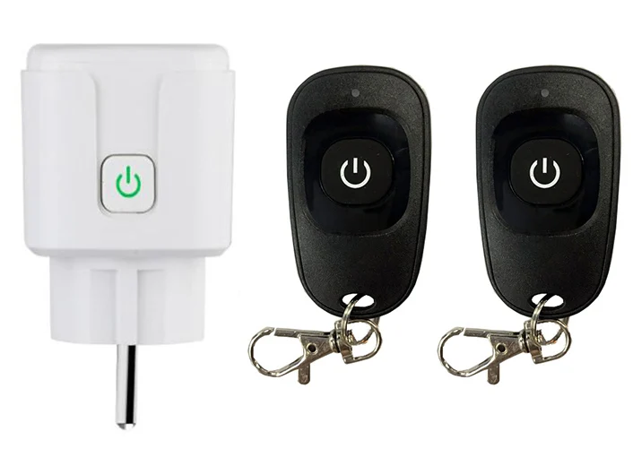 433MHZ AC 110V 220V RF Wireless Remote Control Switch Socket Power EU Electrical Outlet 20m Transmitter