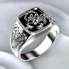 кольца кольцо мужское панк готика бижутерия люкс качества Черные эпоксидные бриллиантовые кольца для мужчин, готическое кольцо из нержавеющей стали, Золотое кольцо, мужское кольцо, индийское ювелирное изделие