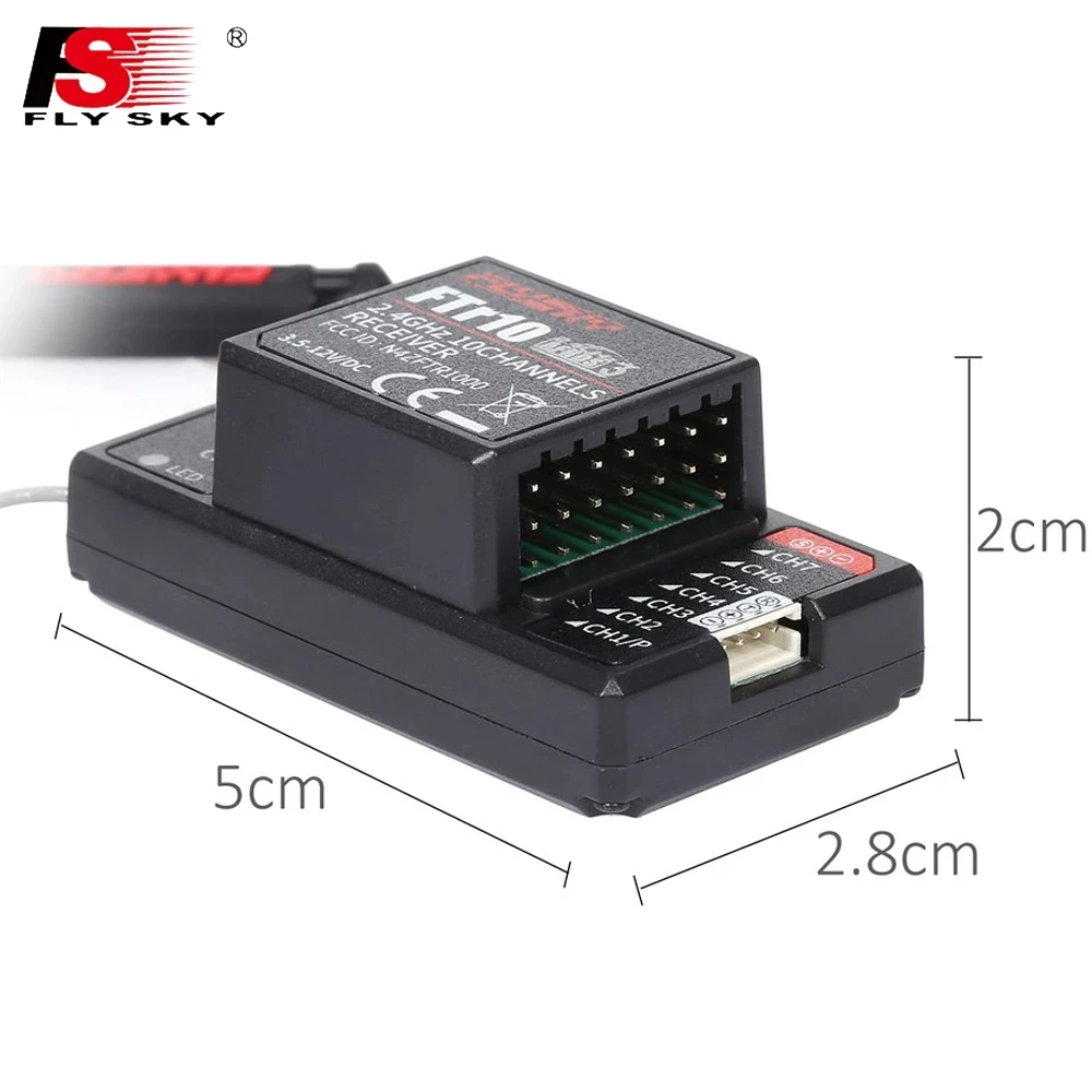 FlySky FTr10 2 4G 10CH двухсторонняя двойная антенна PPM/IBUS AFHDS3 мини-приемник для Fly-Sky PL18 FPV