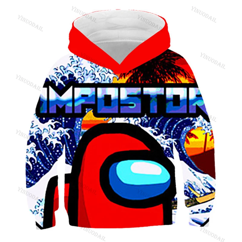 

Hot Game Impostor 3D Printed Hoodies Sudadera Hombre Sweatshirt Harajuku Tracksuit Adult Children Pullover