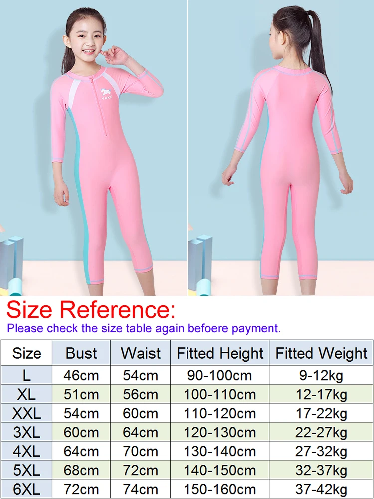 Quick Dry One Piece Swimsuit Children Long Sleeve UPF 50+ Rash Guards for Kids Girls Boys Beach Surf Bathing Swimming Pool Suit | Спорт и