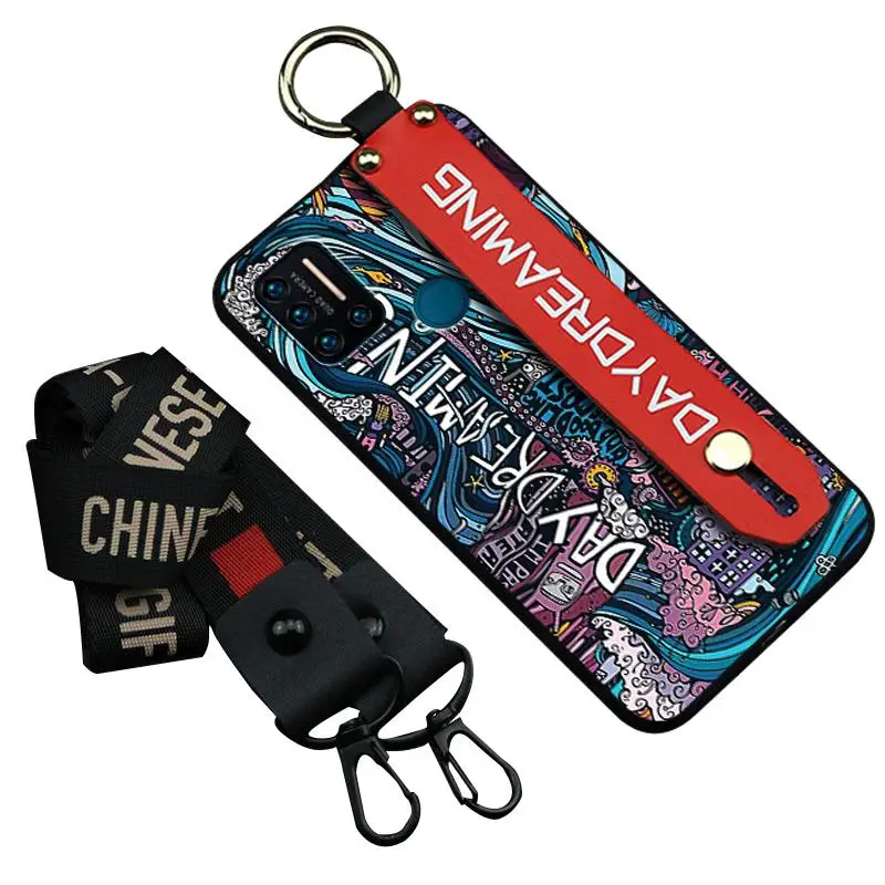 for woman soft phone case for umidigi a7 pro lanyard cute tpu original durable new wristband free global shipping