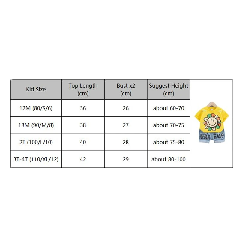 

Baby Boys Kids Clothes Sets Casual Summer Flower T shirt + Short Jeans 2PCS Toddler Girls Clothing Children Outfits Tracksuit