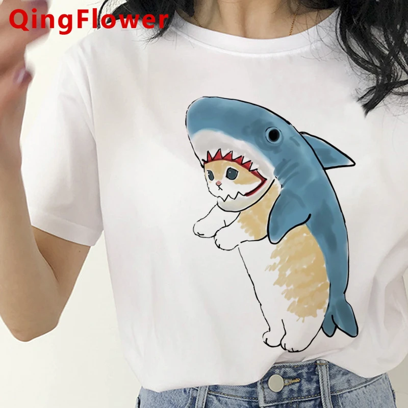 

Kawaii Cat t shirt top tees women grunge couple casual vintage 2021 top tees t shirt streetwear aesthetic