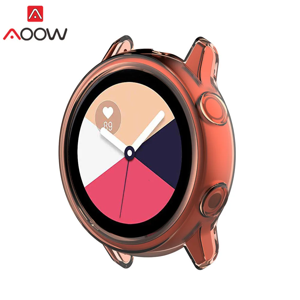 Ультратонкий Мягкий ТПУ защитный чехол для samsung Galaxy Watch Active SM-R500 Прозрачный Анти-защита от падения