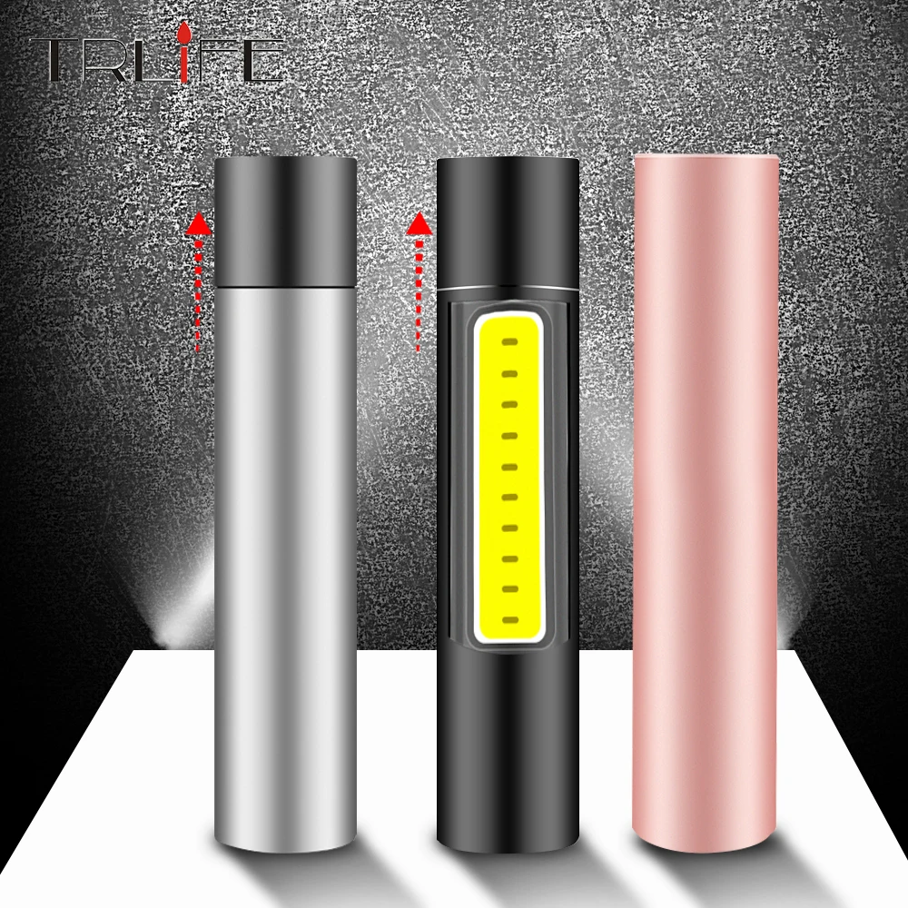 600 мАч USB Перезаряжаемый Мини светодиодный фонарик IP4 водонепроницаемый 3 режима