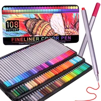 108 colors fine point color pens set 0 4mm fine tip color pens drawing pen for writing note comics coloring book
