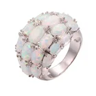 Классическое женское кольцо с опалом, модное женское серебряное обручальное кольцо, обручальные кольца, ювелирные изделия, аксессуары для женщин, вечерние, лучший подарок