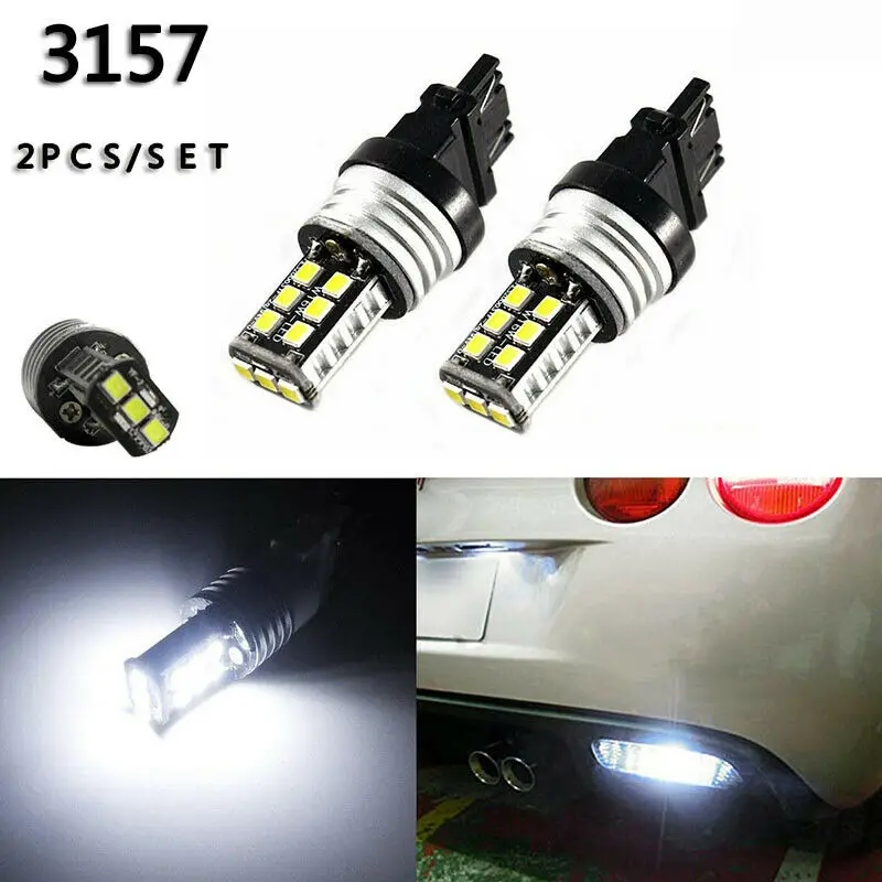

2 Piece Set Super Bright White Reverse Light For Car T20/7440 Backup Light Car Reverse Light 3047 Led Reverse Light
