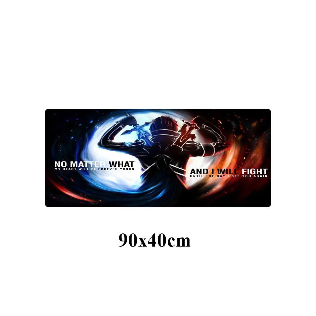 Серый Крутой 90x40 см большой меч искусство онлайн Аниме Коврик для мыши геймер XXL резина для долговечной игры Коврик для мыши запирающийся край ноутбука стол коврик - Цвет: Серый