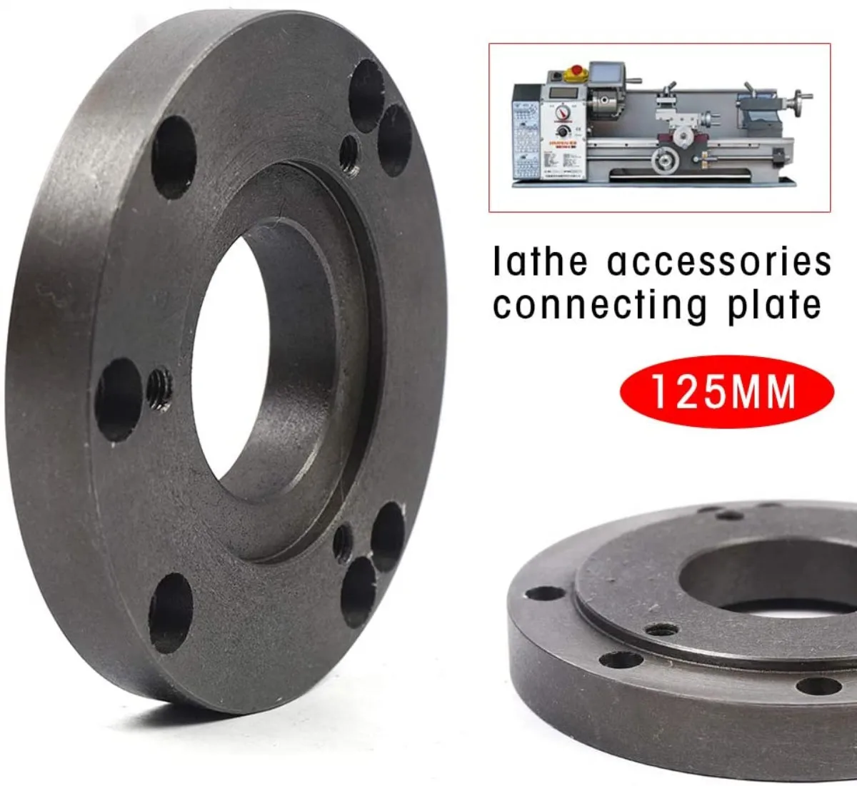 

Lathe Back Plate Connection Plate Lathe Machine Tool Part Accessary For WM180V / WM210V and WM210V-G Lathes