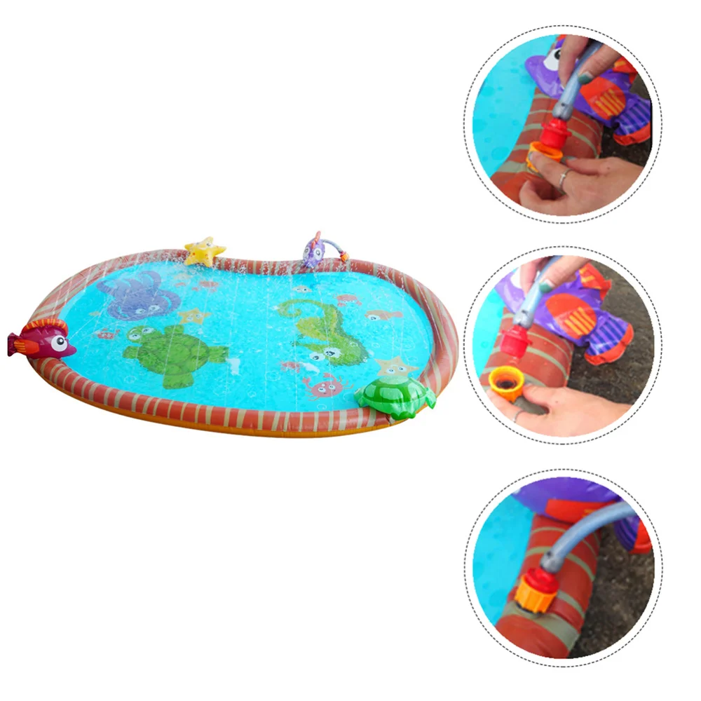 

1pc Undersea World Design Spray Pad Water Mat Spray Mat Paddling Mat