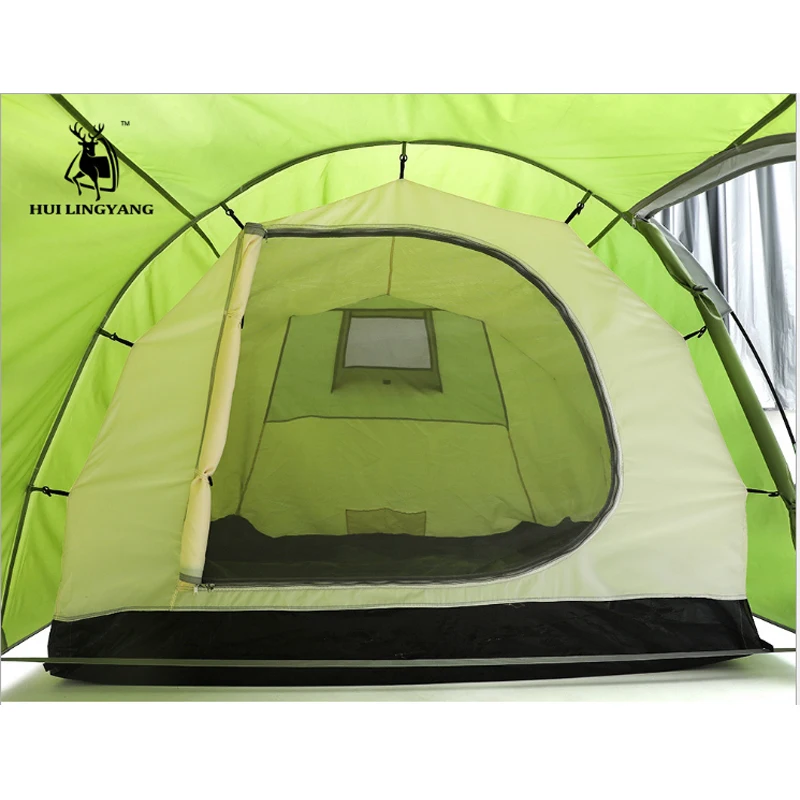 Двухслойная палатка на 3 4 человек уличная туннельная для односпальной комнаты