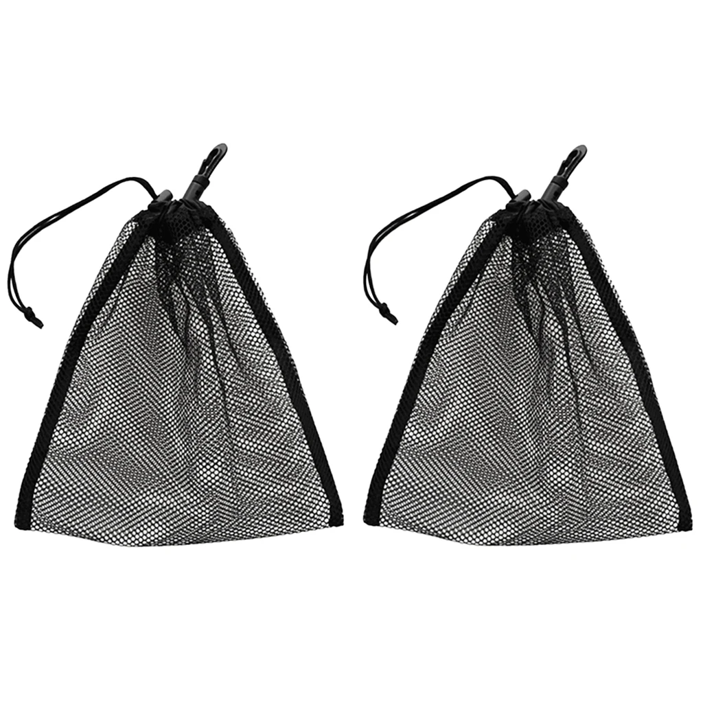 

2pcs Mesh Net Bag Pouch Holder For Gym Shower Golf Tennis Balls Washing Toys