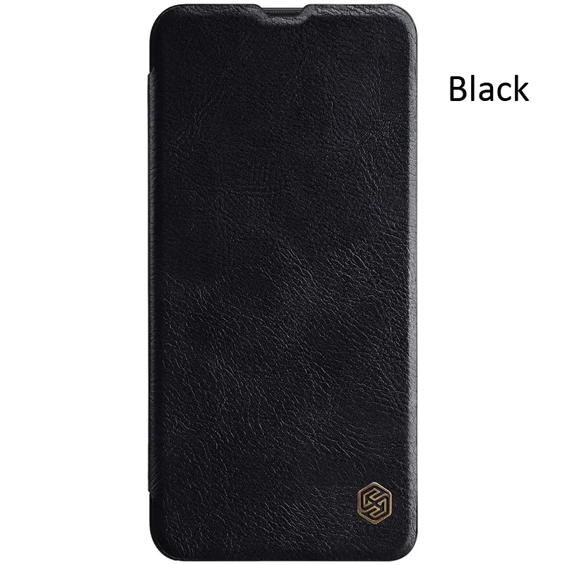 Black Nillkin Qin кожаный чехол-книжка с откидной Чехол Крышка для samsung Galaxy M20 M30 A30 A50 A70 M10 A40 A10 A60 A20 A20e - Цвет: Black