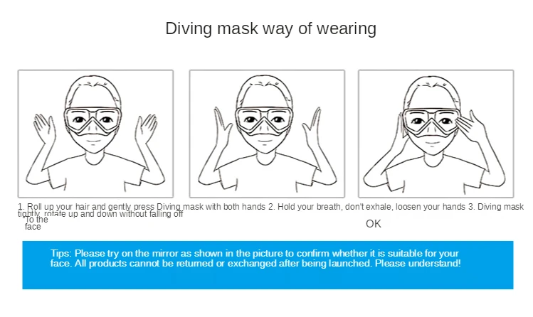 

Cyscubapro Spectra Super Soft and Comfortable Silicone Skirt Diving Mask Reflective Coated Surface Mirror