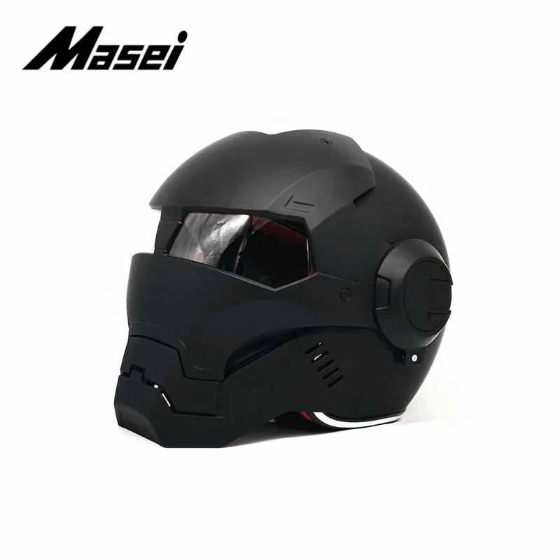 Masei шлем Железного человека moto rcycle половина с открытым лицом шлем-каска cross