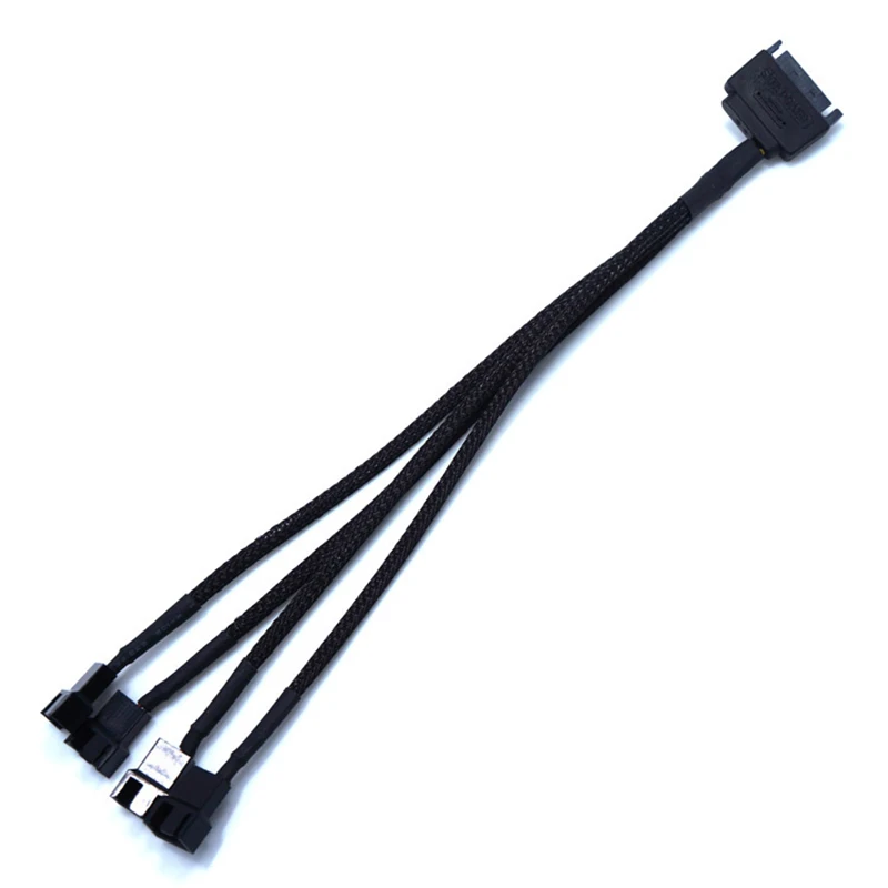 SATA 15-контактный на 3-контактный 4-контактный кабель охлаждающего вентилятора