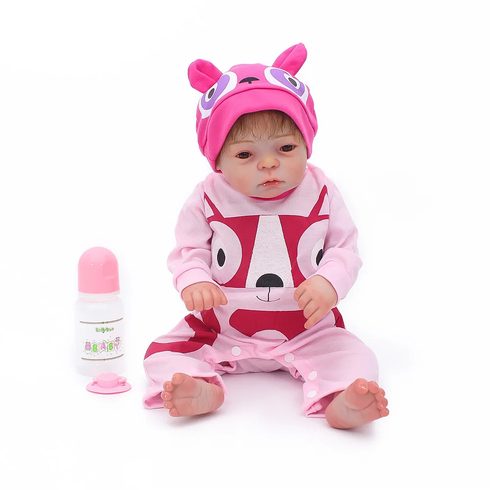 

Simulation 100% Full Soft Vinyl Reborn Baby Doll Soft Plastic Female Baby Doll