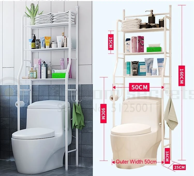 Balcony Corner Frame Floor-to-floor Full-automatic Drum Washing Machine Storage Rack Toilet Toilet Rack Floor-to-floor Type