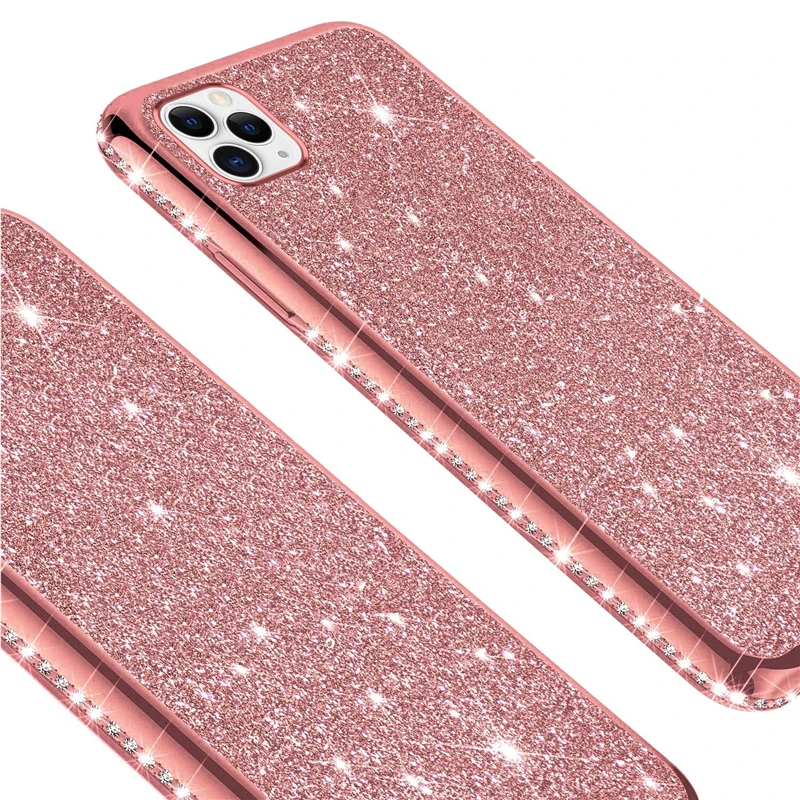 Роскошный силиконовый чехол со стразами для iPhone 11 Pro max XR XS MAX X чехлы iphone 6 6s 7 8 plus
