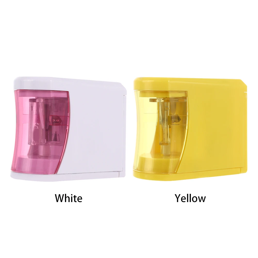 Автоматическая точилка для карандашей электрическая 2 батарейки АА школьные