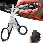 Многофункциональные ножницы для экстренных ситуаций, с резаком и разбивателем стекла, черный с резаком, безопасный молоток, Лидер продаж 2021