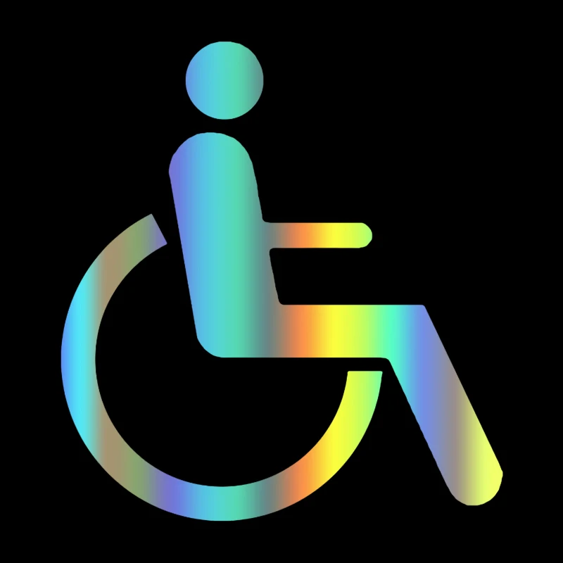 CS31911 # различные размеры вырезанные виниловые наклейки с символами инвалидов автомобильные водонепроницаемые Автомобильные украшения на кузове автомобиля бампер заднее окно