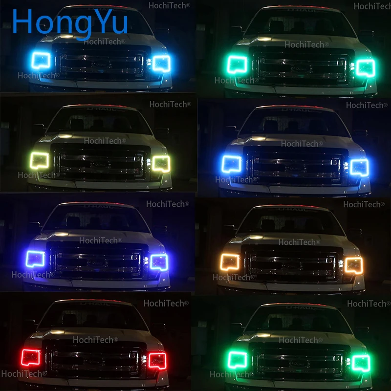 Для Ford F-150 F150 2009-2014 Автомобильный RGB многоцветный светодиодный кольцевой