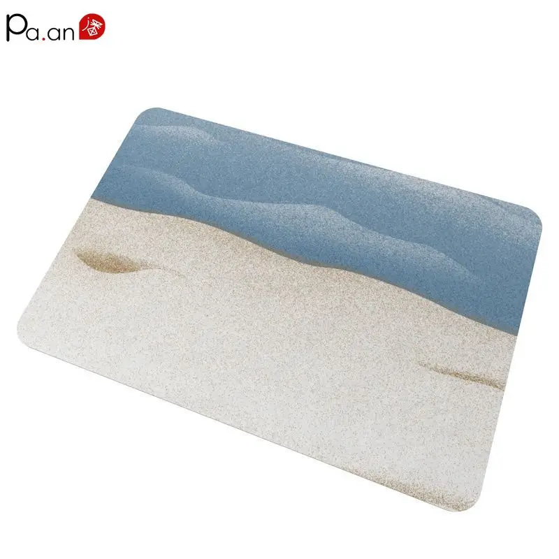 

Абсорбирующий эластичный коврик из диатомовой глины, быстросохнущие кухонные коврики из диатомовой глины, противоскользящий дверной ковр...