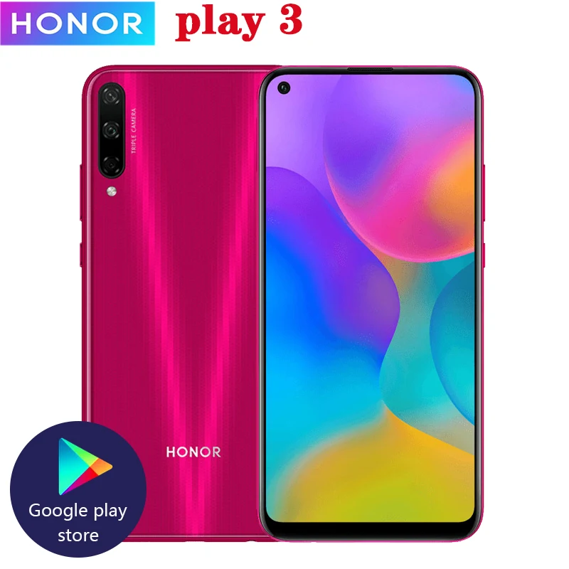 Оригинальный Смартфон Honor play 3 4/6 ГБ 64/128 аккумулятор 4000 мАч Kirin 710F камера 48 МП Android 9 0