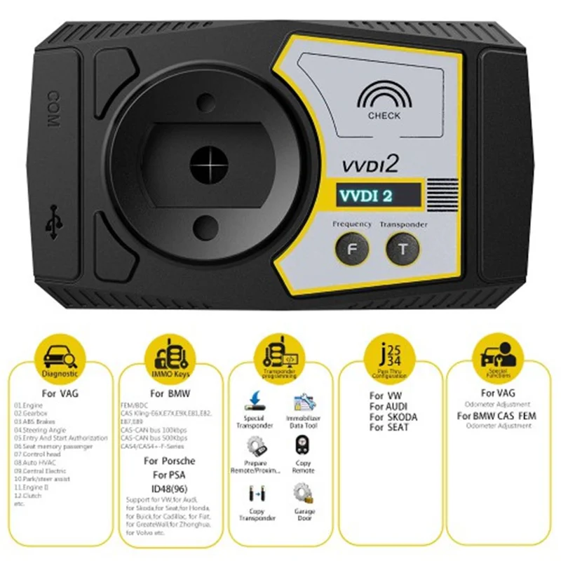 Полный комплект для Xhorse VVDI2 V6.8.2 с OBD48 + 96bit 48 MQB BMW FEM/BDC 13 программным обеспечением VAG