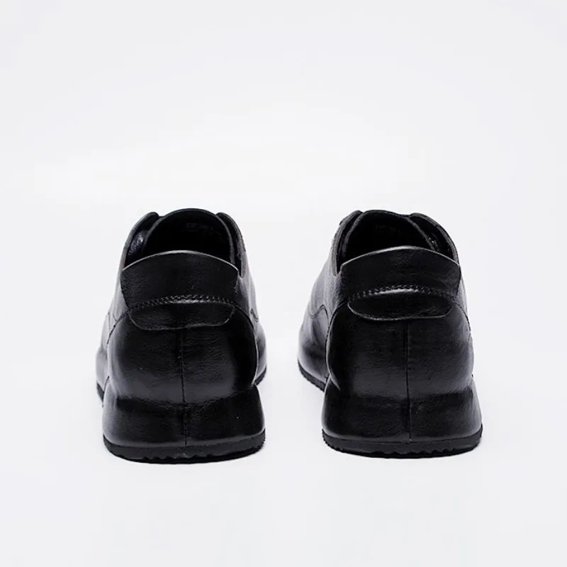Men Casual Genuine Fashion Leather Lace Up Sneakers Vintage Joggers Trainers Footwear Male Comfortable Flats Athlete Shoes | Обувь
