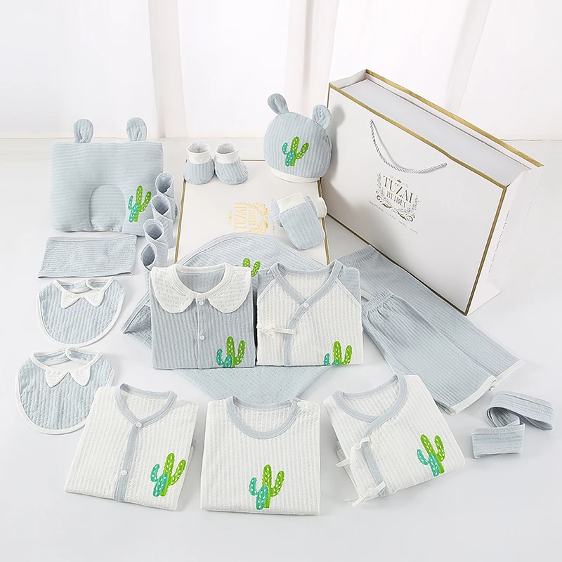 Комплект хлопковой одежды для новорожденных мальчиков и девочек модный подарок