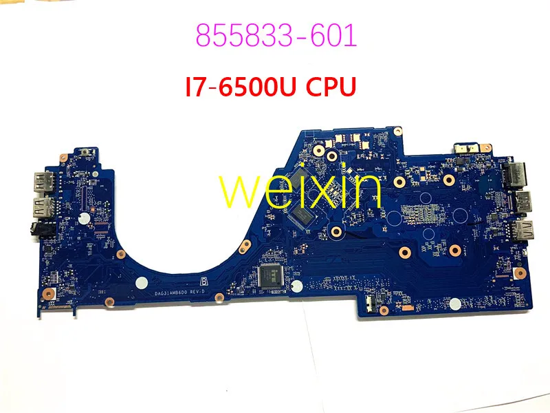 Материнская плата ноутбука 855833-601 855833-501 для HP PAVILION 14-AL DAG31AMB6D0 W/ I7-6500U и 940MX 2 Гб