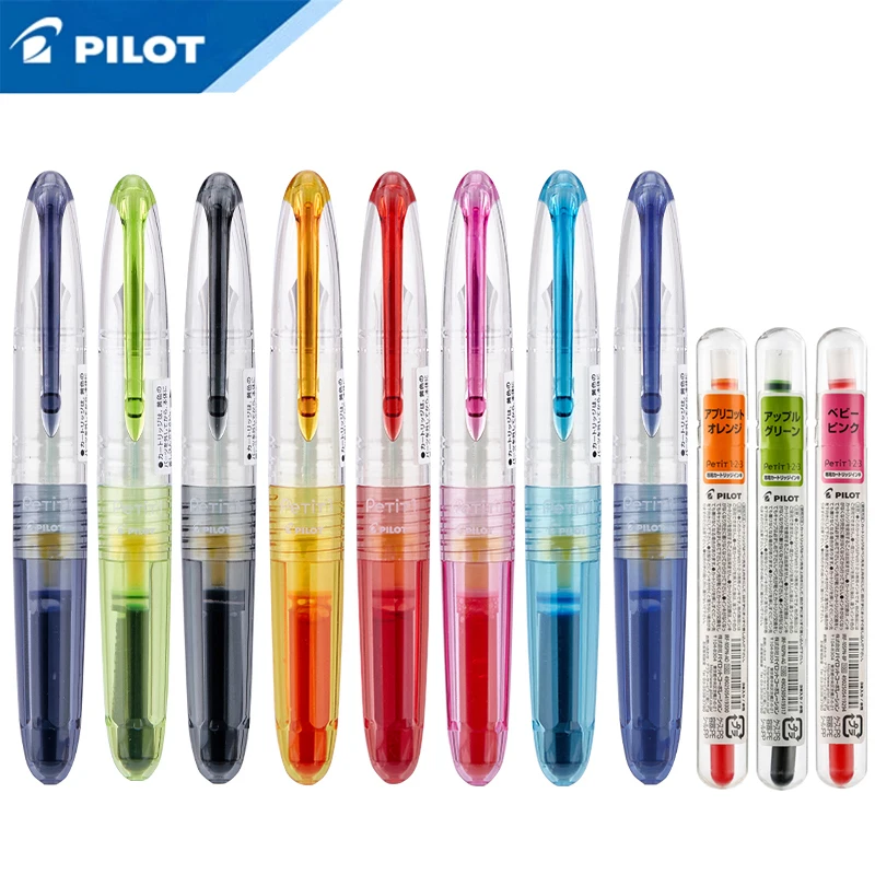 PILOT fountain pen and ink tank combination SPN-20F + IRF-10SPN F nib 0.5mm8 colors student writing supplies office stationery | Канцтовары