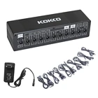 Блок питания для гитарной педали KOKKO, 10 изолированных выходов, 9 В12 В18 В постоянного тока, 4*500 мА6*100 мА, блок питания для гитарной педали эффектов