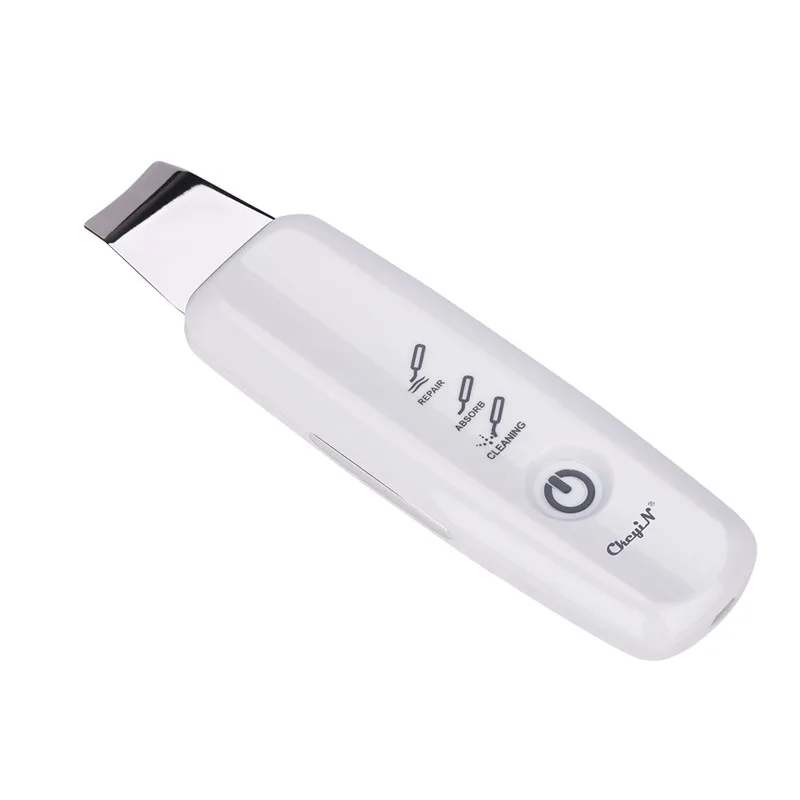 Глубокое очищение пор лица ультразвуковой ионный Скруббер кожи очиститель уход