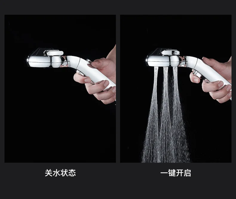 

4 Modes Bath Shower Adjustable Jetting Shower Head High Pressure Saving Water Bathroom Anion Filter Shower SPA Nozzle 2020