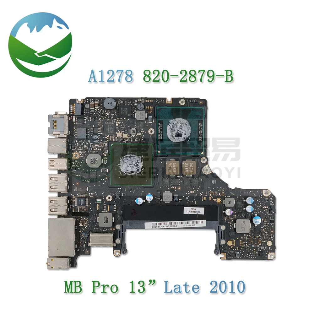 

Tested A1278 Mid 2010 Motherboard for Macbook Pro 13.3" P8600 2.4GHz P8800 2.66GHz EMC 2351 MC374 MC375 logic board 820-2879-B