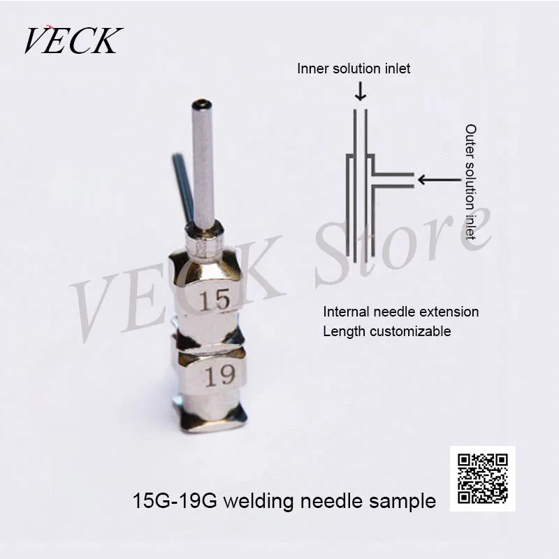 Коаксиальная Электростатическая спиннинговая игла Стационарный тип Форсунка