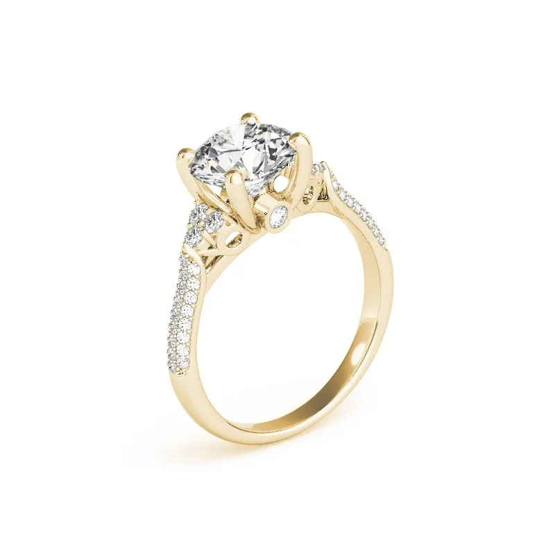 

ANZIW Fashion 925 Sterling Silver Women Wedding Engagement Rings 2 Carats Round Cut 4 Prongs Lover Anniversary Party Jewelry
