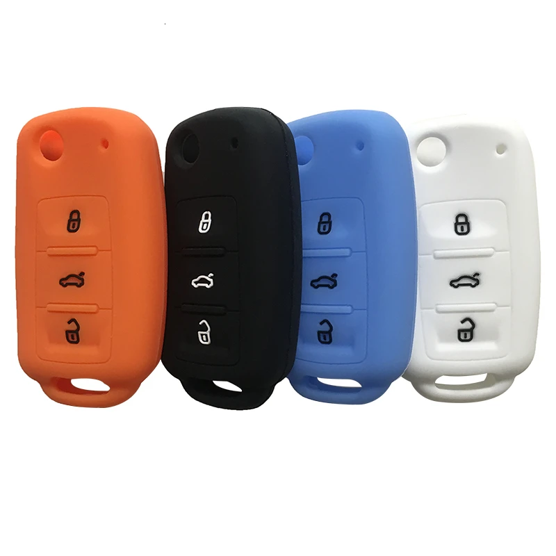 Чехол для ключей от автомобиля силиконовый чехол Vw GTI Jetta Golf Passat Beetle Polo Bora брелок