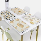 Подставки под стаканы с мультяшными животными 42x32 см, салфетки в скандинавском стиле, тканевые салфетки, чайное полотенце, кухонные коврики для обеденного стола