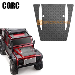 Высококачественная металлическая защитная противоскользящая пластина в середине капота для 110 RC Crawler Car Traxxas TRX4