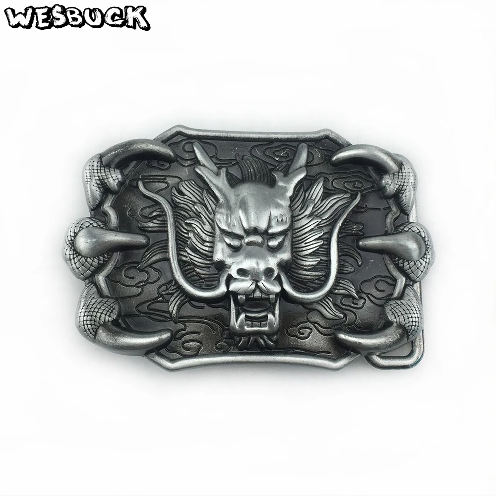 WesBuck бренд 3D джинсы дракон в ковбойском стиле подарок пряжки ремня на 4 см Ширина