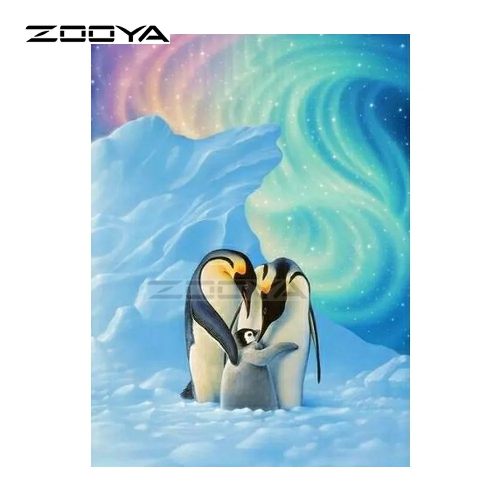 ZOOYA 5d алмазов картина животных Алмазная вышивка пейзаж Полный Круглый дрель