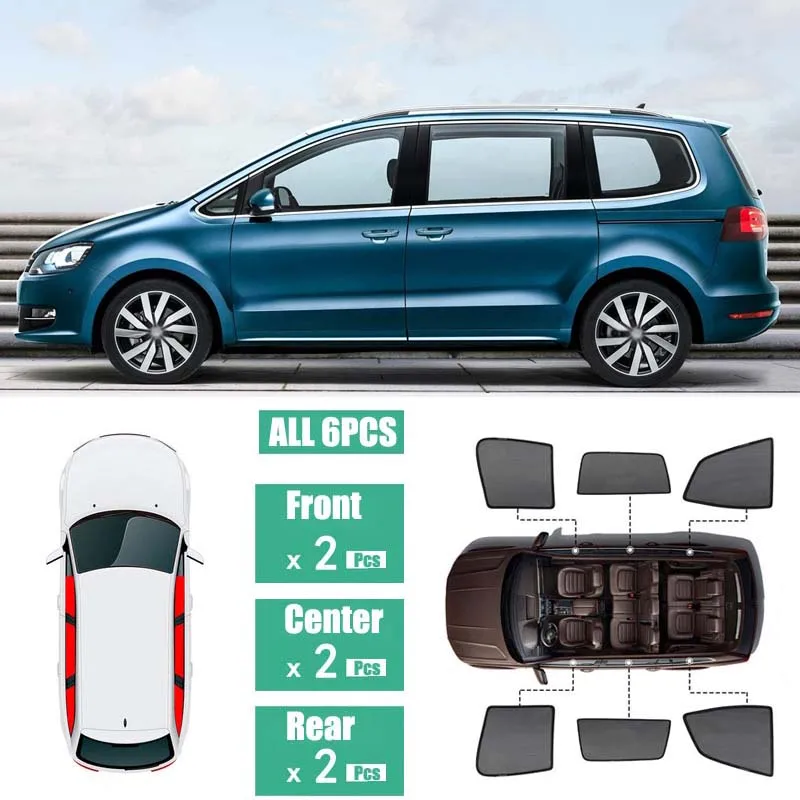 Магнитный солнцезащитный козырек для боковых окон защита от УФ-лучей сетчатый